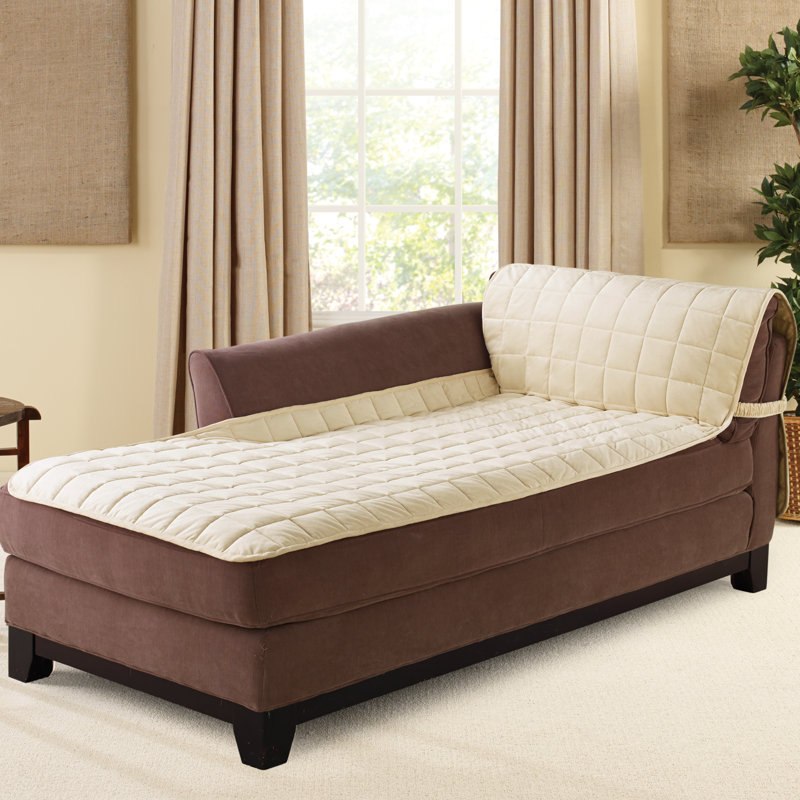 Sure Fit Deluxe Comfort Quilted Armless Box Cushion Chaise Lounge
